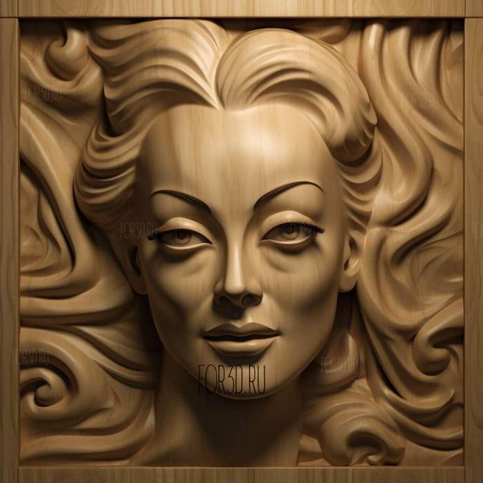 Actress Joan Crawford Dear Mommy Faye Dunaway 1 stl model for CNC