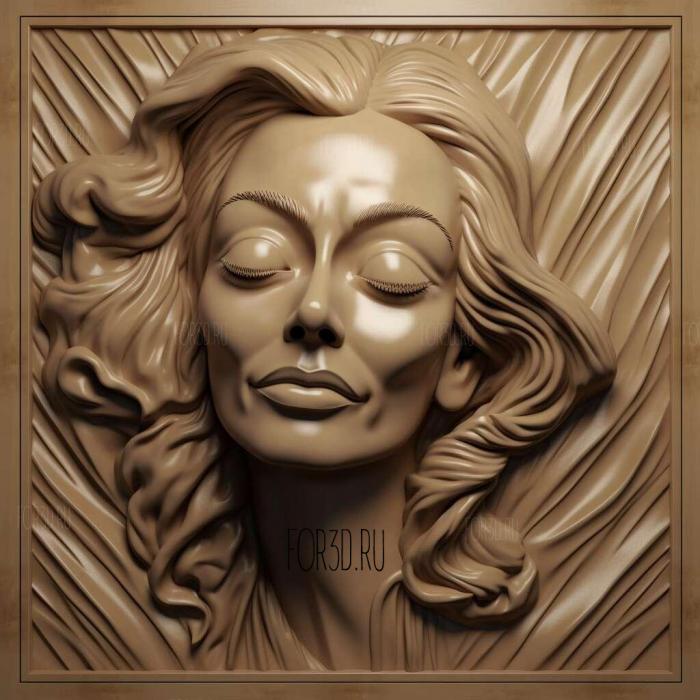 Actress Joan Crawford Dear Mommy Faye Dunaway 2 stl model for CNC