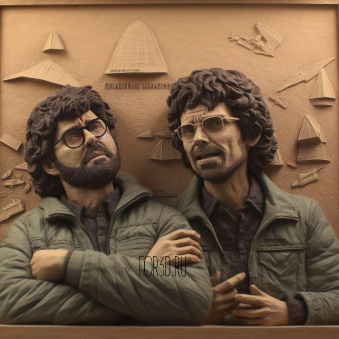 Flight of the Conchords TV series 1 stl model for CNC