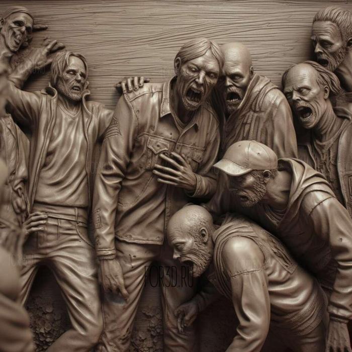 The Walking Dead Episode 5 No Time Left 3 stl model for CNC