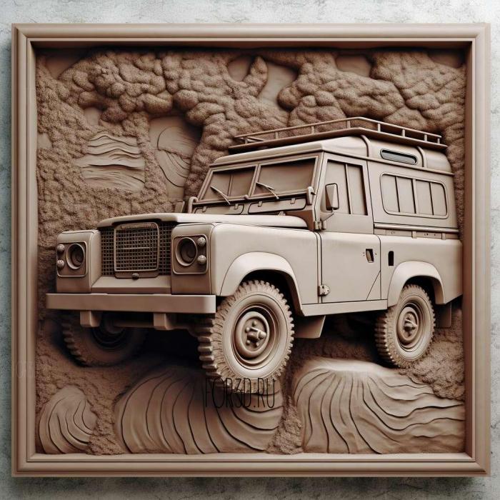 Land Rover Series 1 stl model for CNC