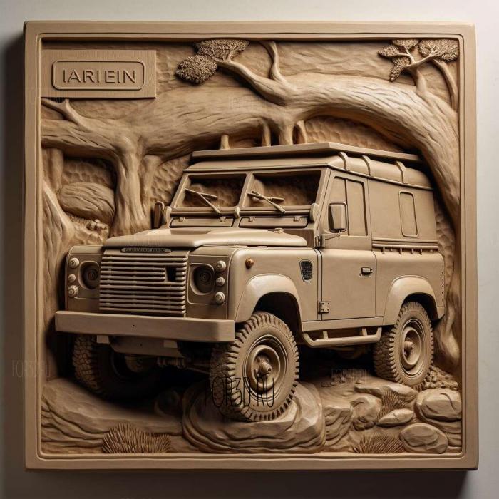 Land Rover Series 3 stl model for CNC