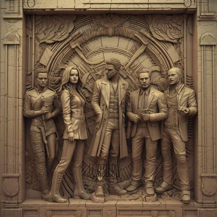 stl The Defenders TV series 3 stl model for CNC