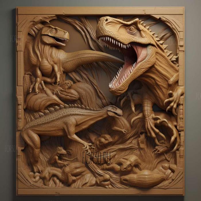 Jurassic Park Rampage Edition 1 stl model for CNC