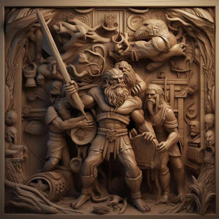 Hero Factory series 4 3d stl модель для ЧПУ