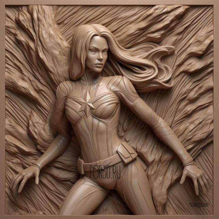 Сью Шторм из Вселенной Marvel 1 3d stl модель для ЧПУ