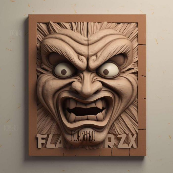 Freakazoid TV series 1 stl model for CNC