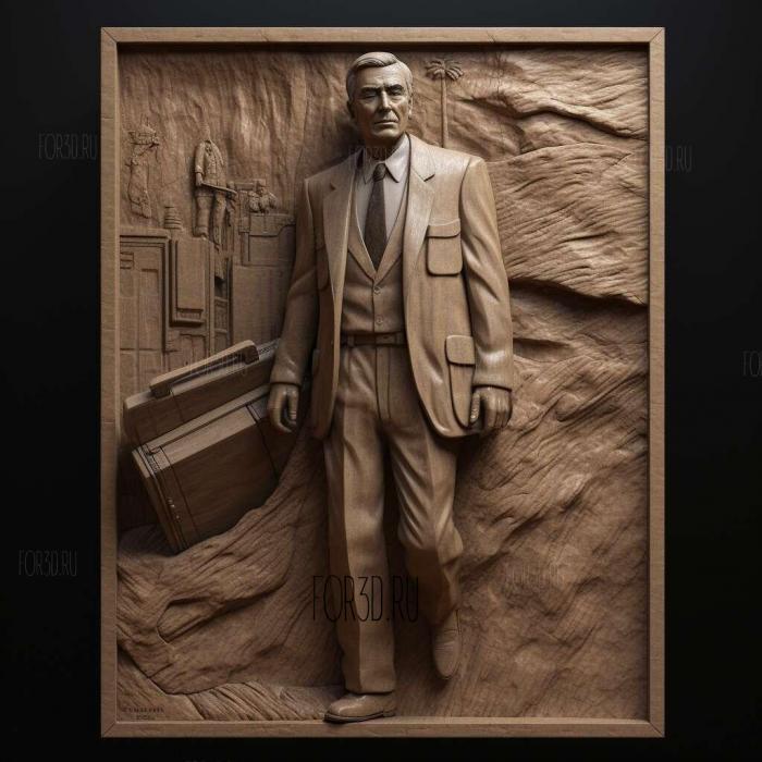 North by northwest movie 3 stl model for CNC