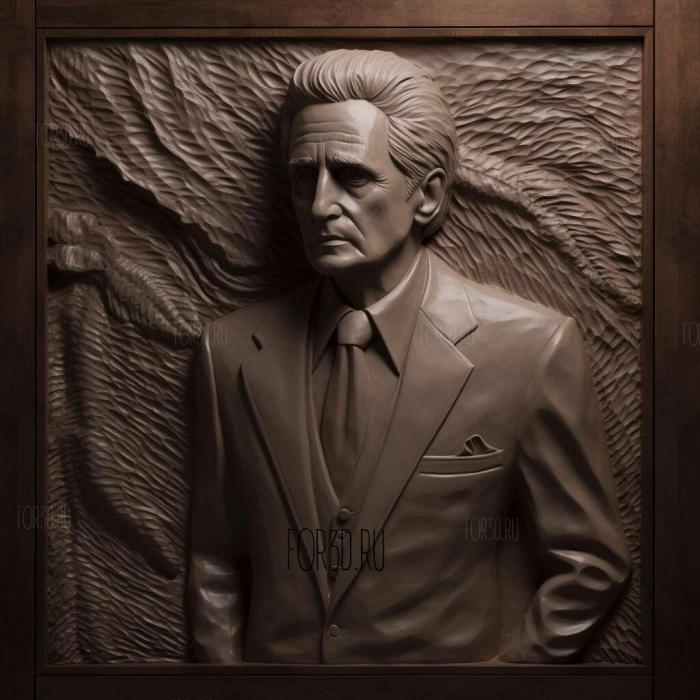 Gordon Gekko Wall Street Michael Douglas 4 stl model for CNC