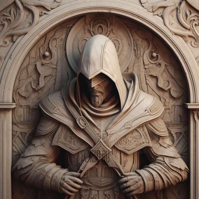 Ezio Auditore da Firenze Assassins Creed 2 3 stl model for CNC