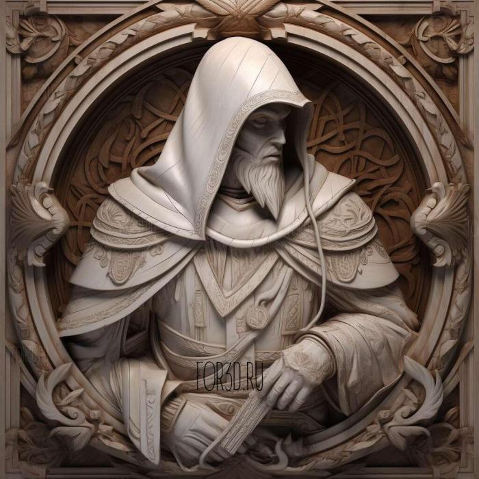 Ezio Auditore da Firenze Assassins Creed 2 4 stl model for CNC