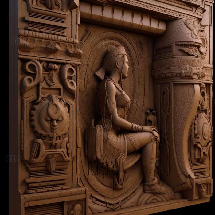 Lara Croft and the Temple of Osiris 3 stl model for CNC