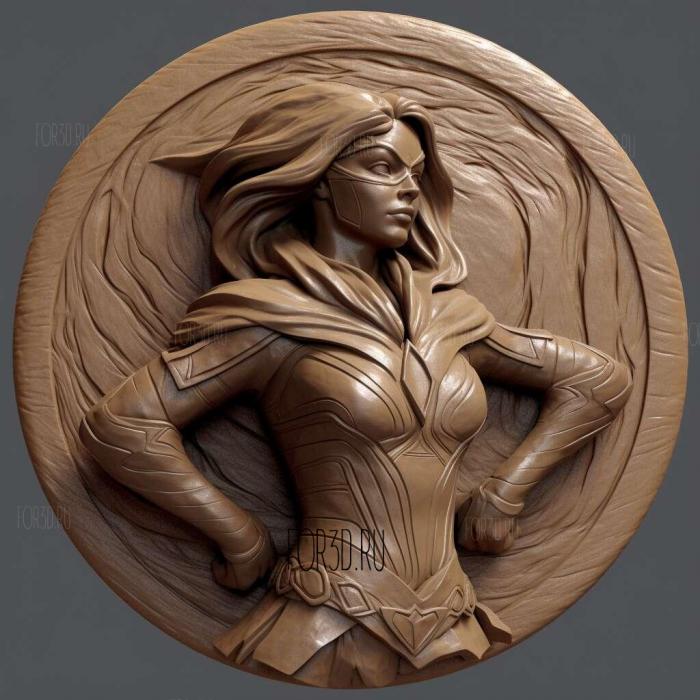 Ms Marvel TV series 2 stl model for CNC