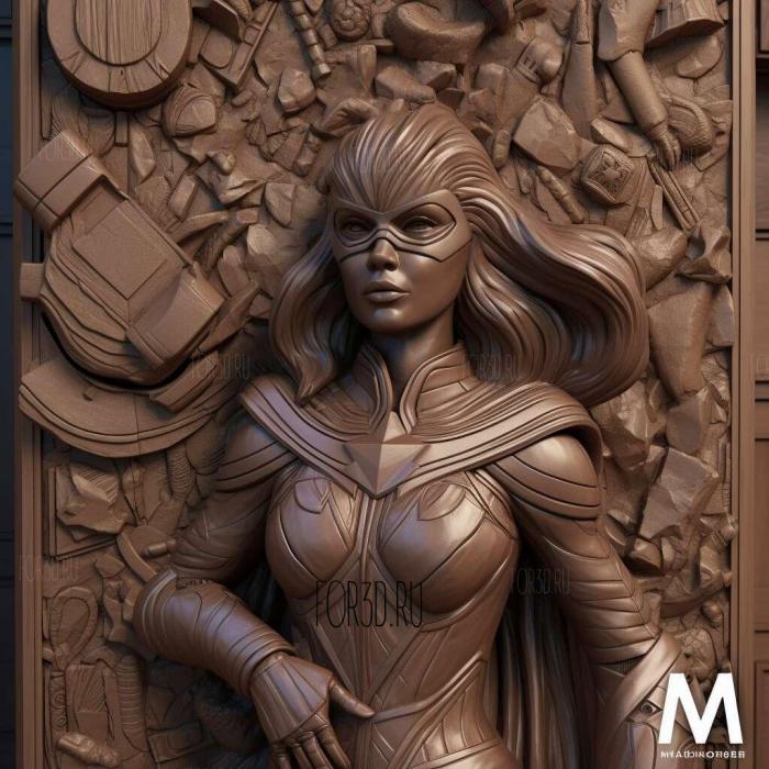 Ms Marvel TV series 3 stl model for CNC