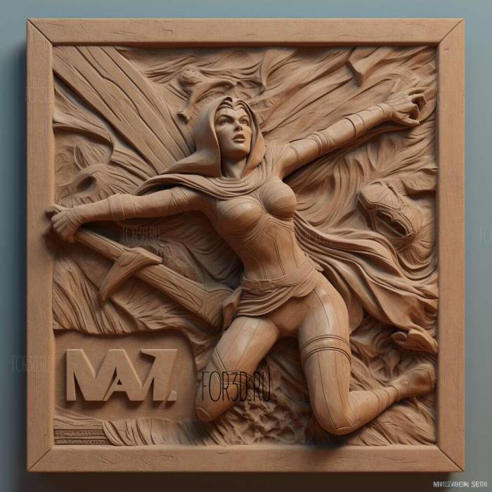 Ms Marvel TV series 4 stl model for CNC