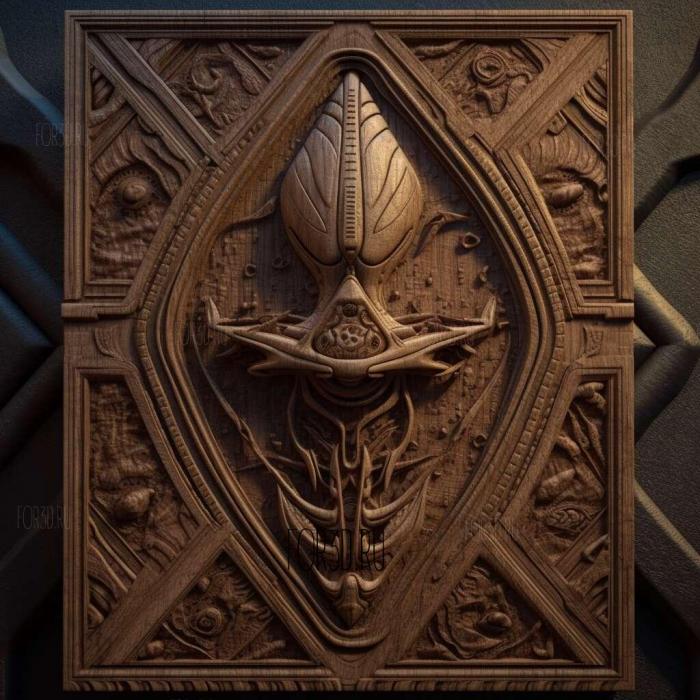Звездный путь Девятая серия Глубокого космоса 1 3d stl модель для ЧПУ