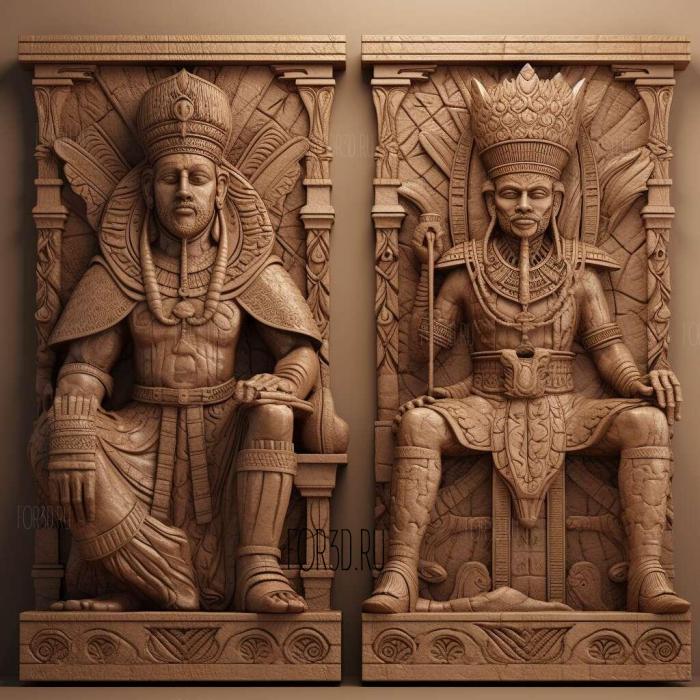 Pair of Kings TV series 4 stl model for CNC