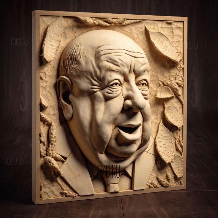 Alfred Hitchcock Presents TV series 3 stl model for CNC