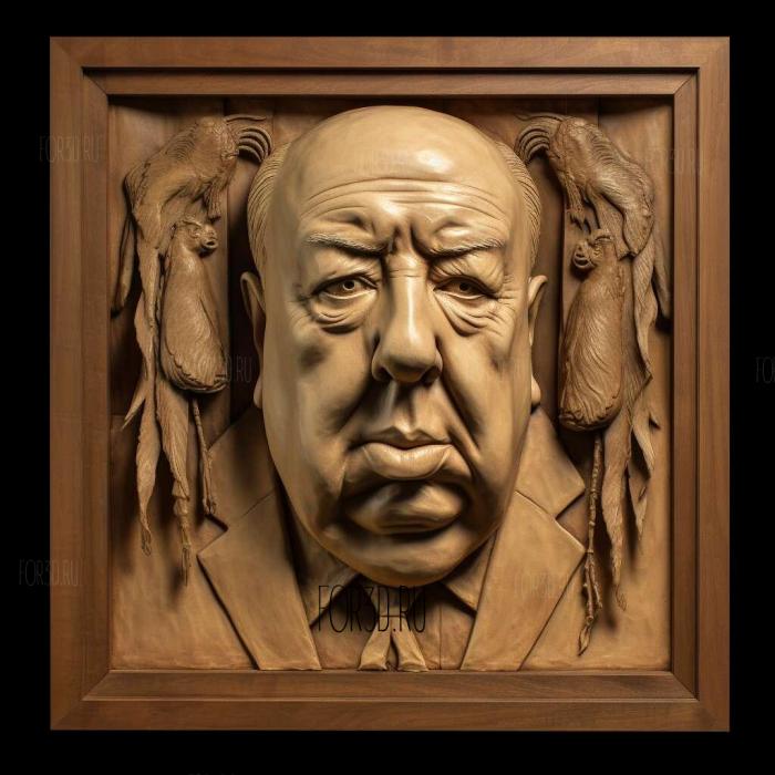 Alfred Hitchcock Presents TV series 4 stl model for CNC