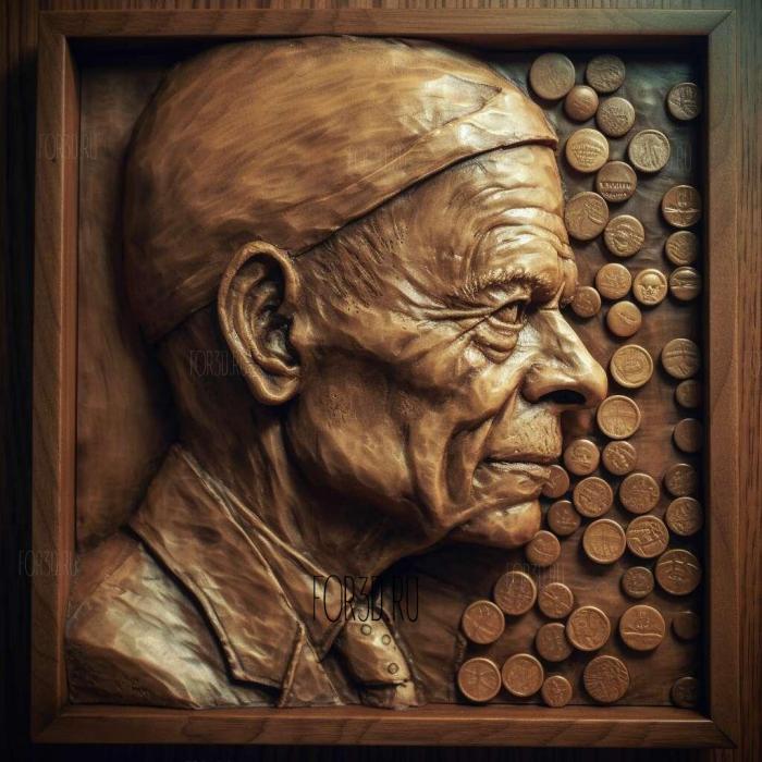 Любопытный случай с Бенджамином Баттоном фильм 4 3d stl модель для ЧПУ