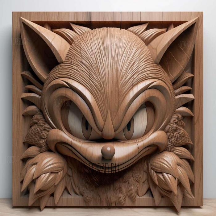 st Sonic fromSonic the Hedgehog 3 3d stl модель для ЧПУ