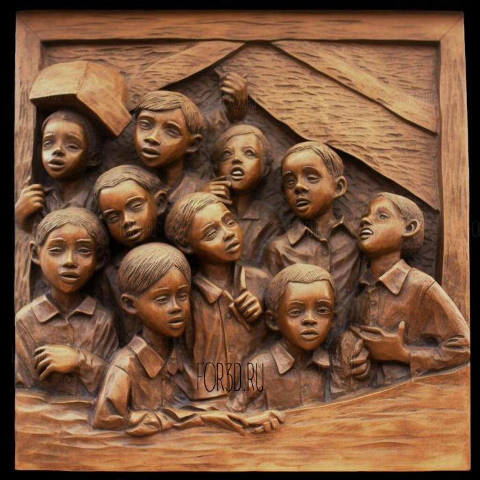 Children of our Street Naguib Mahfuz 1967 4 stl model for CNC