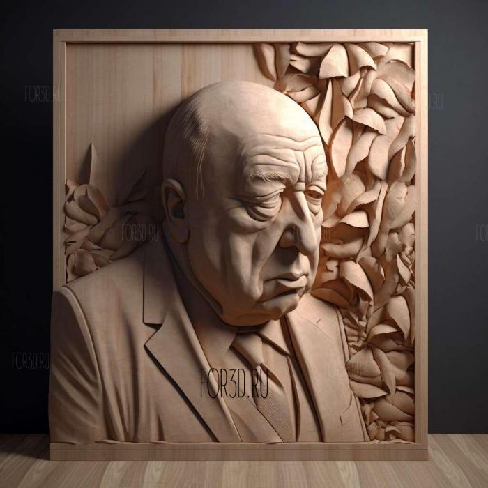 Alfred Hitchcock Presents series 3 stl model for CNC