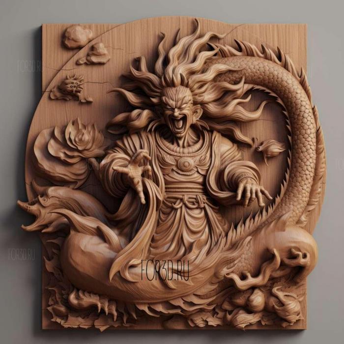 st Son Goku Kakarrot FROM Dragon Pearl 4 stl model for CNC