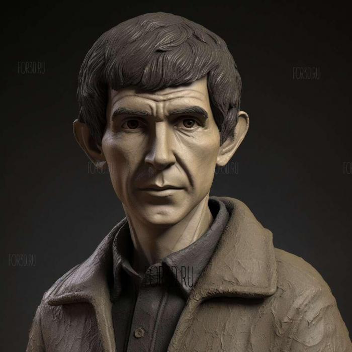 Norman Bates Psycho Anthony Perkins 2 stl model for CNC