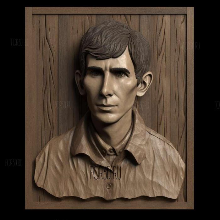 Norman Bates Psycho Anthony Perkins 3 stl model for CNC