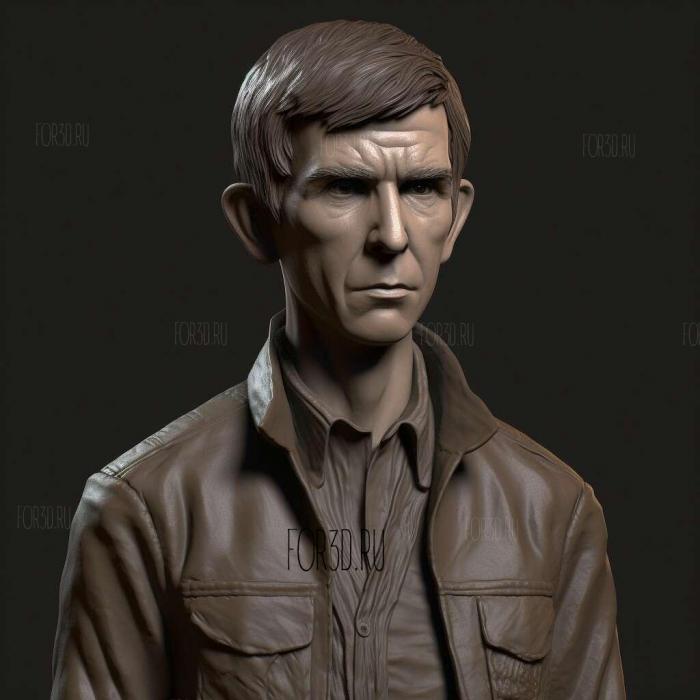 Norman Bates Psycho Anthony Perkins 4 stl model for CNC