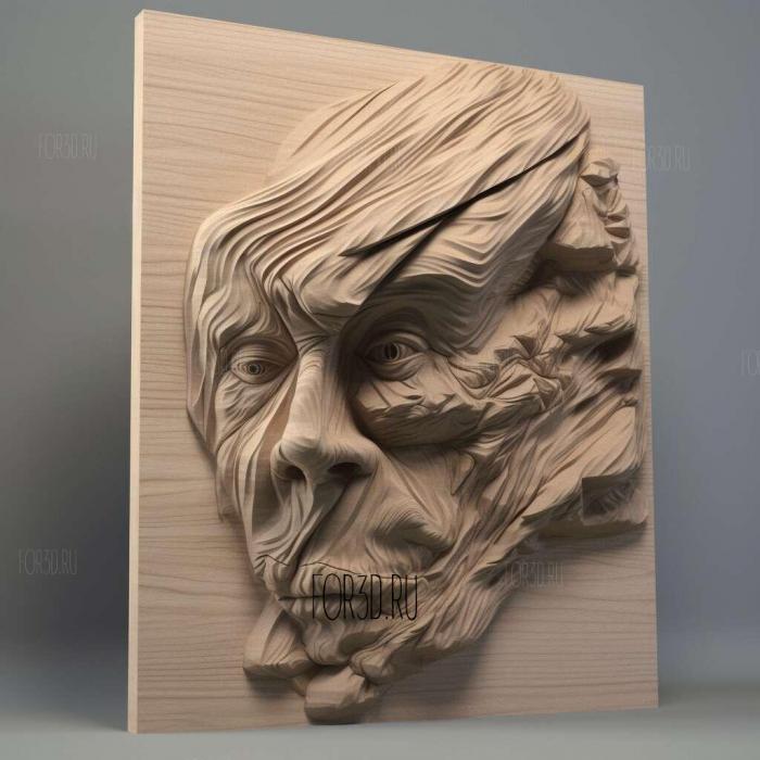 stl Young Rock series 1 stl model for CNC