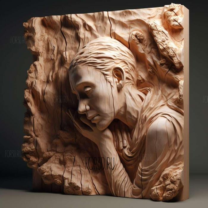 stl Young Rock series 2 stl model for CNC