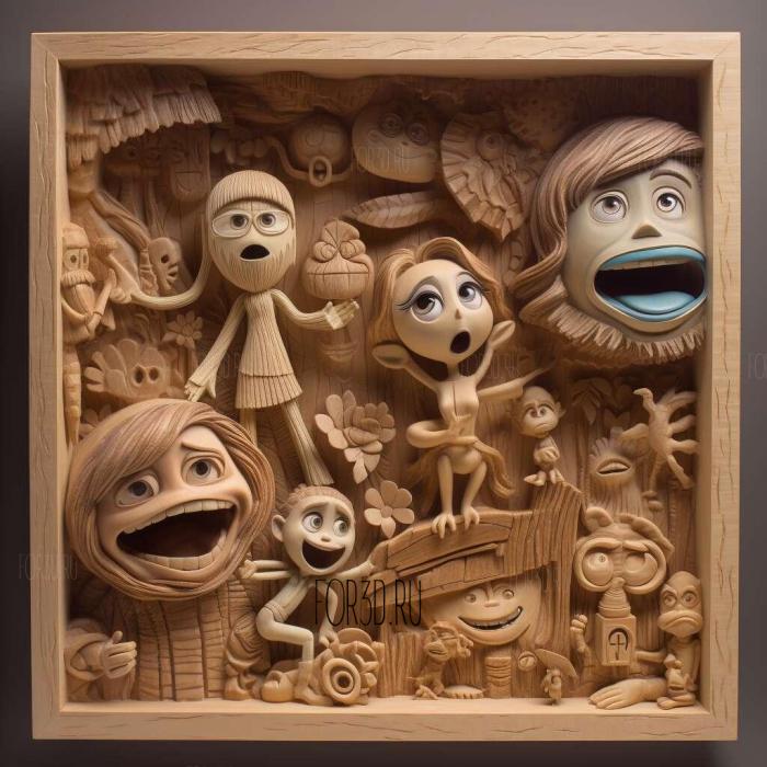 Inside Out movie 2 stl model for CNC