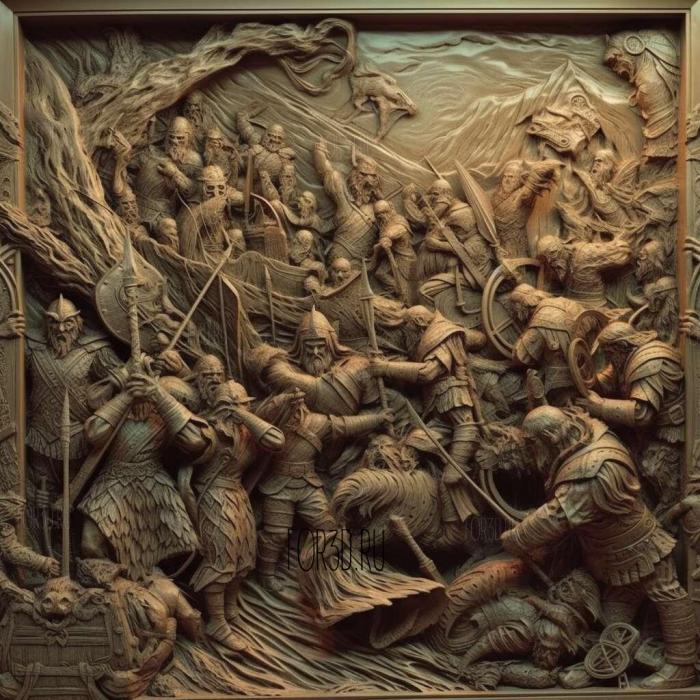 stl The Hobbit The Battle of the Five Armies movie 1 stl model for CNC