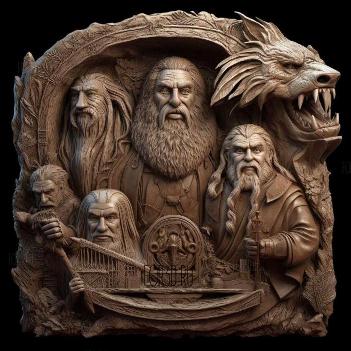stl The Hobbit The Battle of the Five Armies movie 4 stl model for CNC
