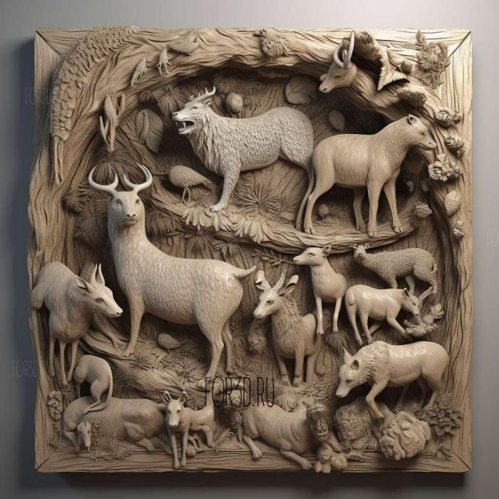 Animals TV series 3 stl model for CNC