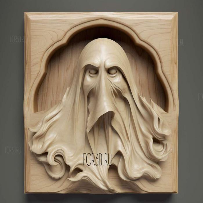 Ghost FROM GhostThe Spirit 1 stl model for CNC