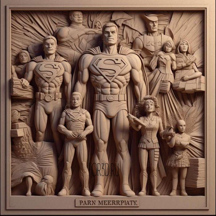 stl The Superfamily 2 cartoon 3 stl model for CNC