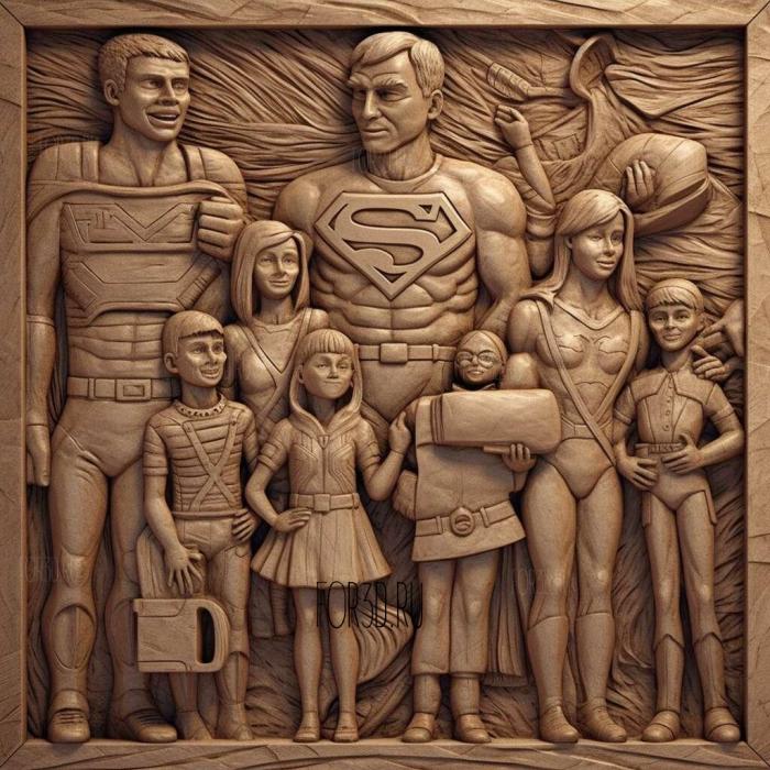 stl The Superfamily 2 cartoon 4 stl model for CNC