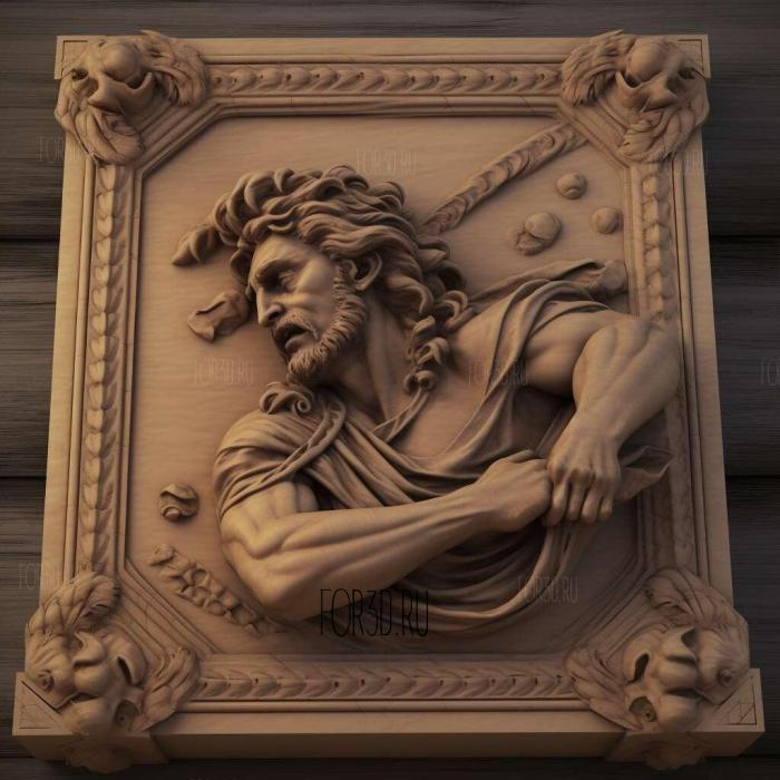stl Young Hercules TV series 3 stl model for CNC