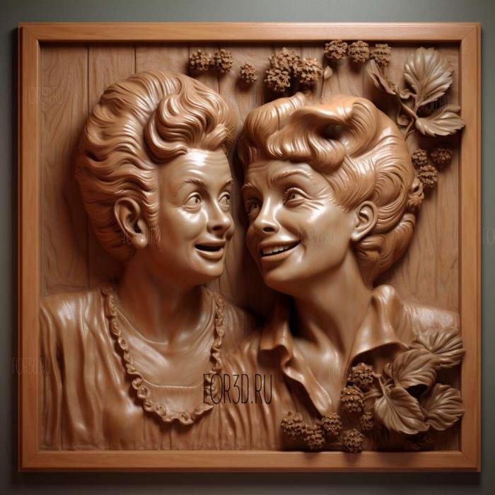 I Love Lucy TV series 2 3d stl модель для ЧПУ