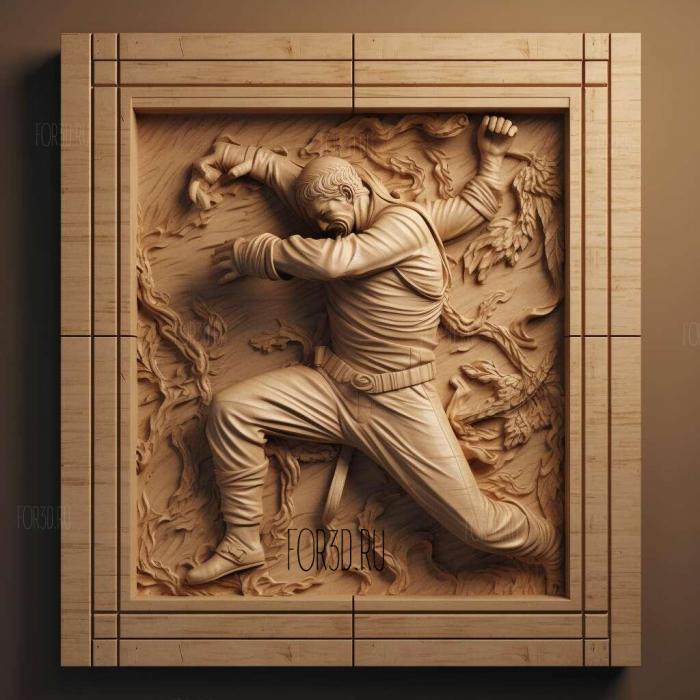 Shadowboxing movie 2 stl model for CNC