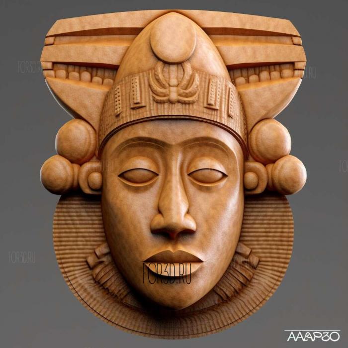 asaro head 3d model 1 stl model for CNC