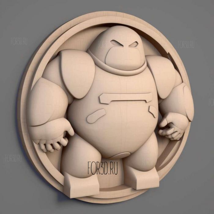 Baymax from City of Heroes 1 stl model for CNC