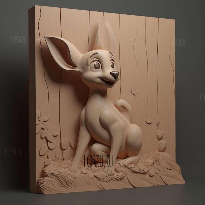 Stomper from Bambi 2 stl model for CNC