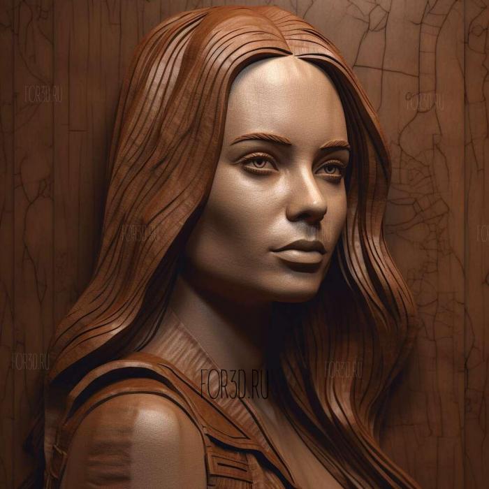 Nebula Avengers Finale actress Karen Gillian 3 stl model for CNC