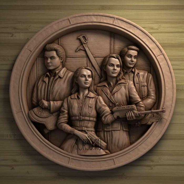 Heathers TV series 1 stl model for CNC