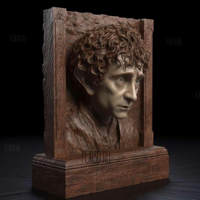 Frodo Baggins long plinth 4 3d stl модель для ЧПУ