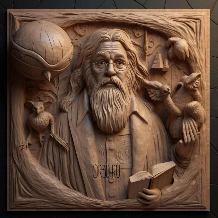 Harry Potter and the Sorcerers Stone movie 3 stl model for CNC